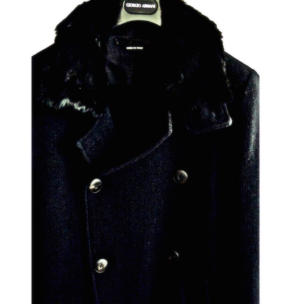 Picture of Пальто из шерсти и кашемира Giorgio Armani