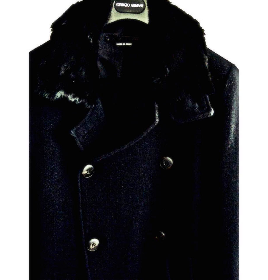 Изображение Пальто из шерсти и кашемира Giorgio Armani